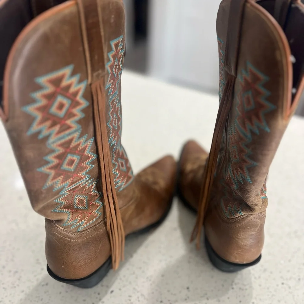 LAREDO WOMEN'S CHARMAYNE Cowboy Sz 9
WESTERN BOOTS SNIP TOE Teal - Picture 4 of 9